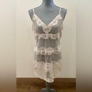LACE Slip Cover Up Dress Women’s With Adjustable‎ Straps